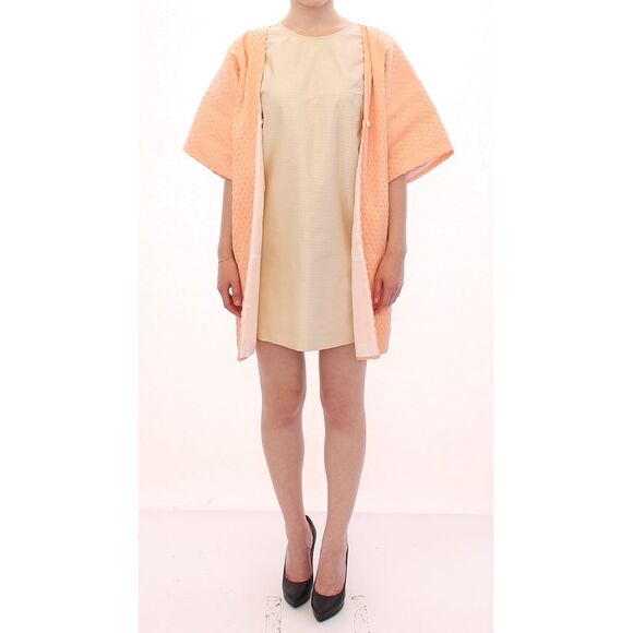 Andrea Incontri Quilted Jacket Short Sleeves VNeck Women Pink Jackets & Coats - Picture 5 of 6